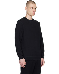 Sweat-shirt noir Sunspel