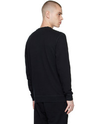 Sweat-shirt noir Sunspel