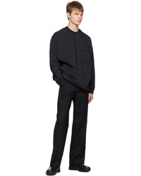 Sweat-shirt noir Solid Homme