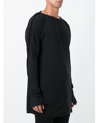 Sweat-shirt noir Cedric Jacquemyn