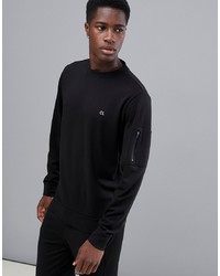 Sweat-shirt noir Calvin Klein Performance