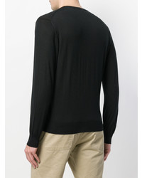 Sweat-shirt noir Cruciani