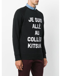 Sweat-shirt noir MAISON KITSUNÉ