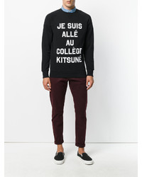 Sweat-shirt noir MAISON KITSUNÉ