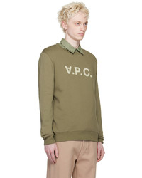 Sweat-shirt olive A.P.C.