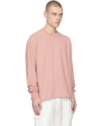 Sweat-shirt rose Rick Owens DRKSHDW