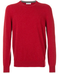 Sweat-shirt rouge Brunello Cucinelli