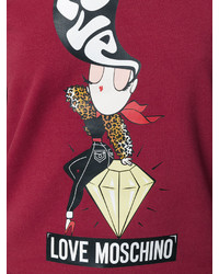 Sweat-shirt rouge Love Moschino