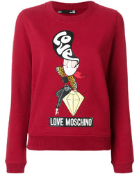 Sweat-shirt rouge Love Moschino