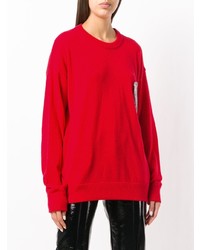 Sweat-shirt rouge Laneus