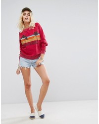 Sweat-shirt rouge Rip Curl