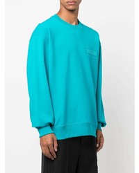Sweat-shirt turquoise Moschino