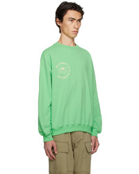 Sweat-shirt vert menthe Kijun