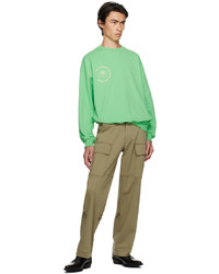 Sweat-shirt vert menthe Kijun