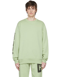 Sweat-shirt vert menthe Helmut Lang