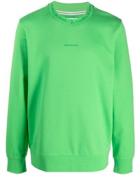 Sweat-shirt vert Calvin Klein Jeans