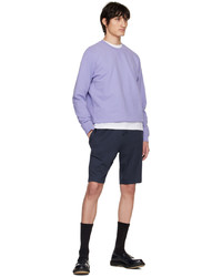 Sweat-shirt violet clair Sunspel