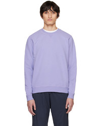 Sweat-shirt violet clair Sunspel