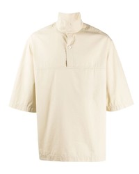 T-shirt à col boutonné beige Lemaire