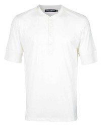 T-shirt à col boutonné blanc Dolce & Gabbana