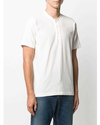 T-shirt à col boutonné blanc Aspesi