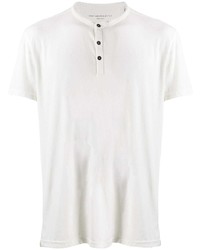 T-shirt à col boutonné blanc John Varvatos Star USA
