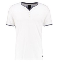 T-shirt à col boutonné blanc Produkt