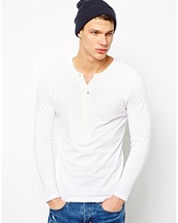 T-shirt à col boutonné blanc