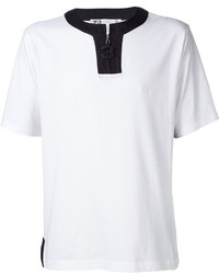 T-shirt à col boutonné blanc Y-3
