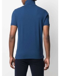 T-shirt à col boutonné bleu marine Ron Dorff