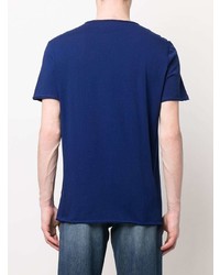 T-shirt à col boutonné bleu marine Zadig & Voltaire
