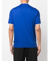 T-shirt à col boutonné bleu Calvin Klein