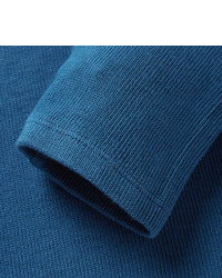 T-shirt à col boutonné bleu Barena