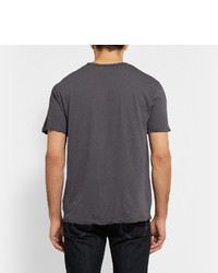 T-shirt à col boutonné gris foncé James Perse