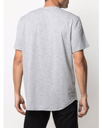 T-shirt à col boutonné gris John Varvatos