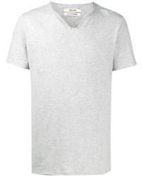 T-shirt à col boutonné gris Zadig & Voltaire