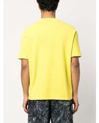 T-shirt à col boutonné jaune Diesel