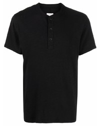 T-shirt à col boutonné noir rag & bone