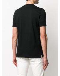 T-shirt à col boutonné noir Tom Ford