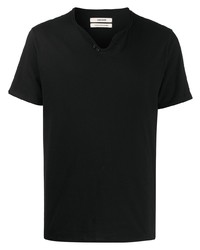 T-shirt à col boutonné noir Zadig & Voltaire