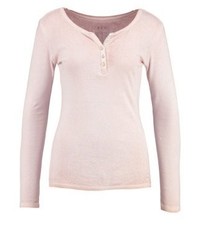 T-shirt à col boutonné rose Esprit