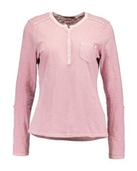 T-shirt à col boutonné rose s.Oliver