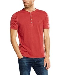 T-shirt à col boutonné rouge camel active
