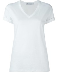 T-shirt à col en v blanc Alexander Wang