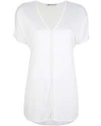 T-shirt à col en v blanc Alexander Wang