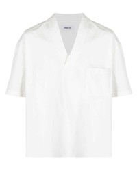 T-shirt à col en v blanc Ambush