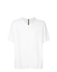 T-shirt à col en v blanc Attachment