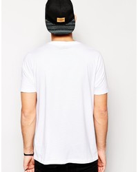 T-shirt à col en v blanc Asos
