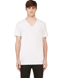 T-shirt à col en v blanc Calvin Klein Underwear