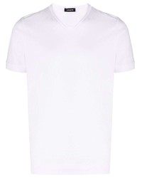T-shirt à col en v blanc Cenere Gb